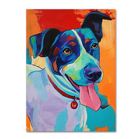 Trademark Fine Art Corina St. Martin 'Willie Terrier Dog' Canvas Art, 35x47 ALI12488-C3547GG